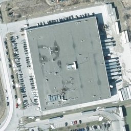 Rooftop view of the Reagens Industrial Parkway plant in Bradford